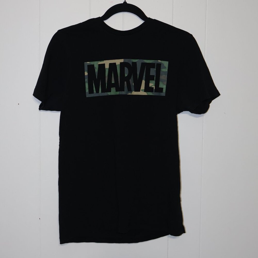 💙 2 for $20 💙 Marvel Camo Logo T-Shirt – Black (Men’s M)